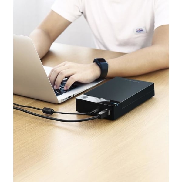 Ugreen 3,5 tuuman SATA HDD Box USB 3.0 -asema - musta