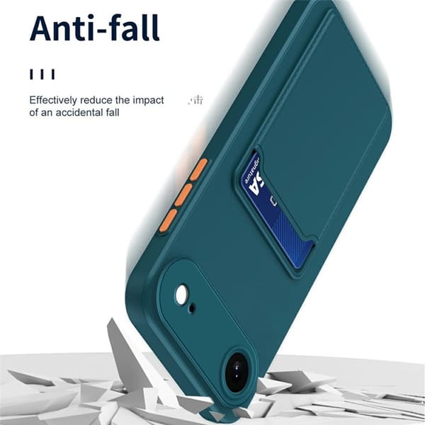 Mobilskal till iPhone Air Korthållare TPU - Vit Vit