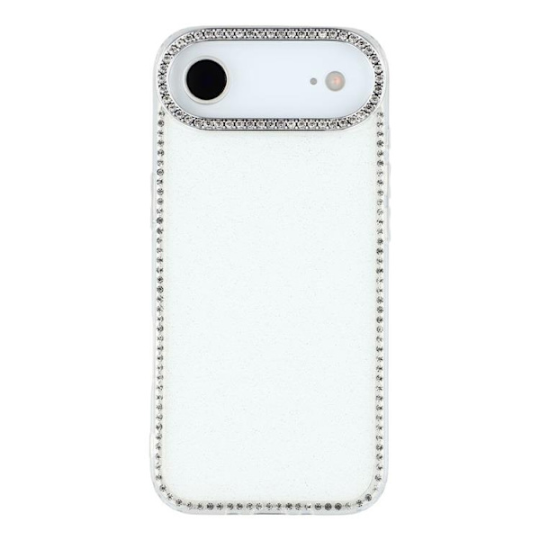 Mobilskal till iPhone Air Rhinestone Edge - Glitter Vit Vit