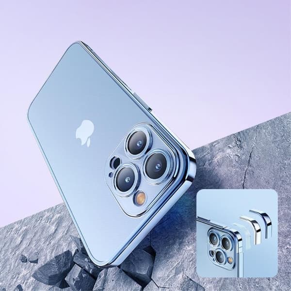 ROCK iPhone 14 Pro Skal Electroplating Matte - Lila Lila