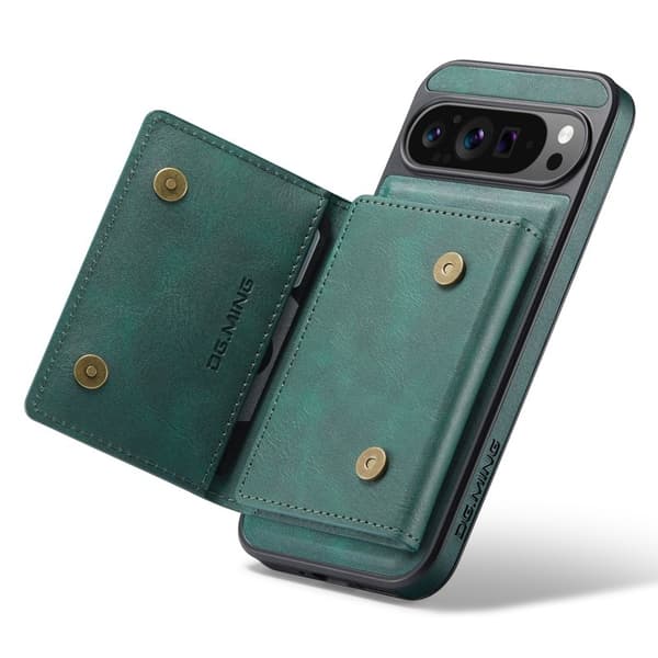 DG.MING M5 Series Mobilskal till Google Pixel 9 Pro XL Konstläder Grön