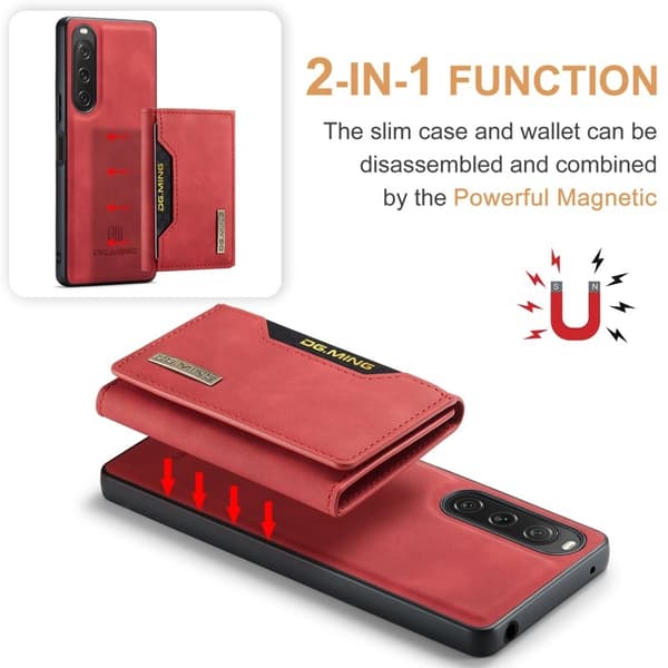 DG.MING M2 Series Mobilskal till Sony Xperia 10 V Shockproof Röd