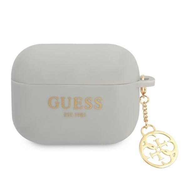 Guess AirPods Pro Skal Silikon Charm 4G Kollektion - Grå Grå