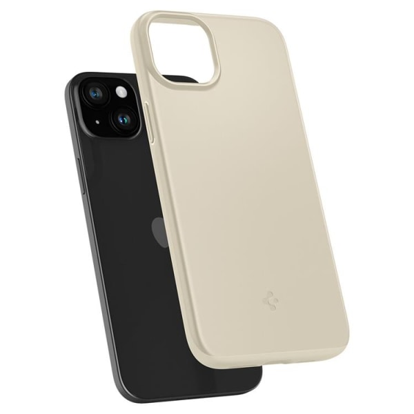 Spigen iPhone 15 Plus -puhelimen suojakuori Thin Fit - Mute Beige