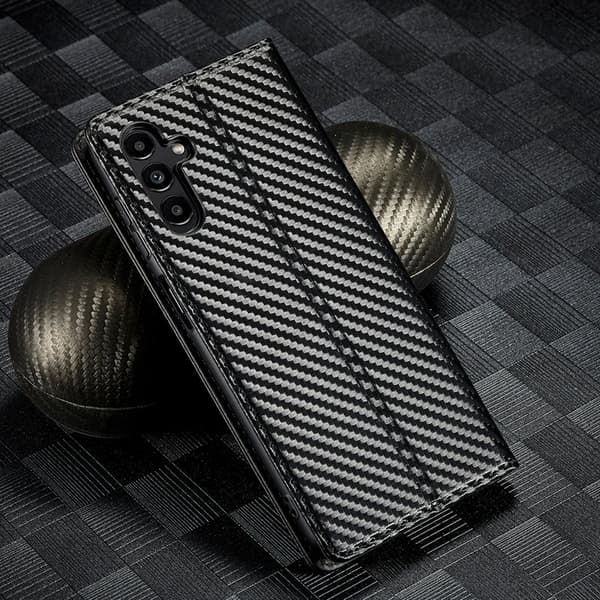 LC.IMEEKE Samsung Galaxy A54 5G Plånboksfodral Konstläder - Vit