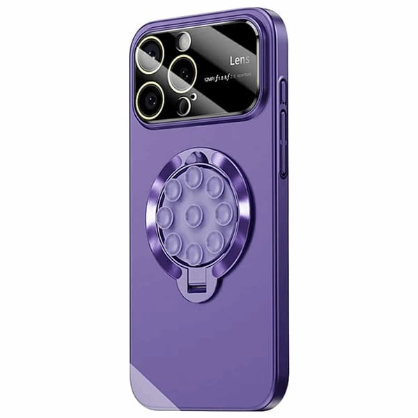 Mobilskal till iPhone 14 Pro Magsafe Sugkopphållare Kickstand - Lila Lila