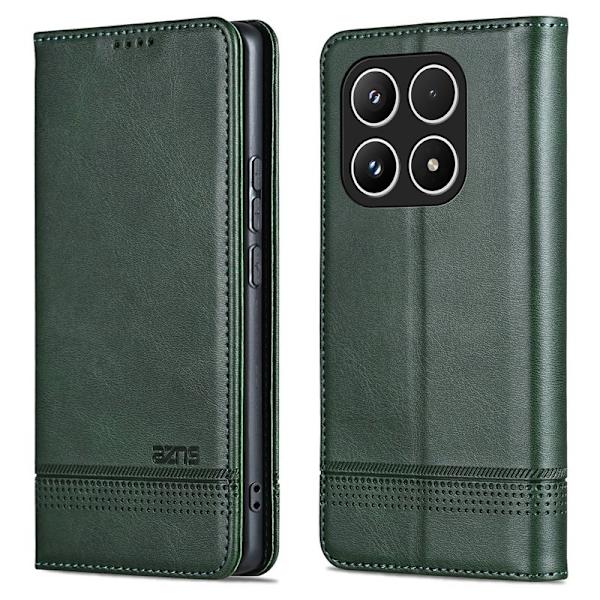 AZNS Xiaomi 17 Plånboksfodral Konstläder - Grön