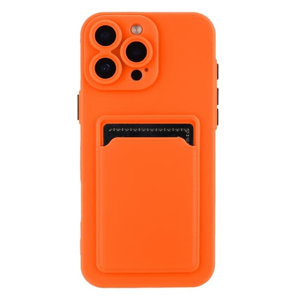 Mobilskal till iPhone 16 Pro Max Korthållare TPU - Orange Orange