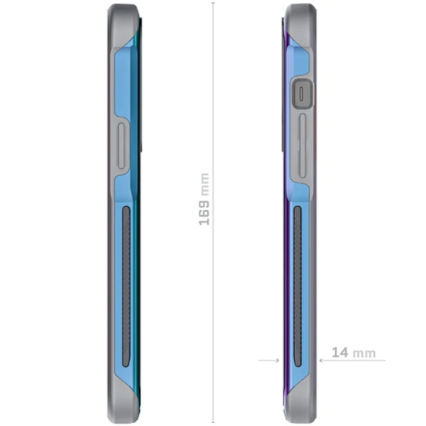 Ghostek Atomic Slim MagSafe Taske til iPhone 13 Pro - Prismatisk Blå