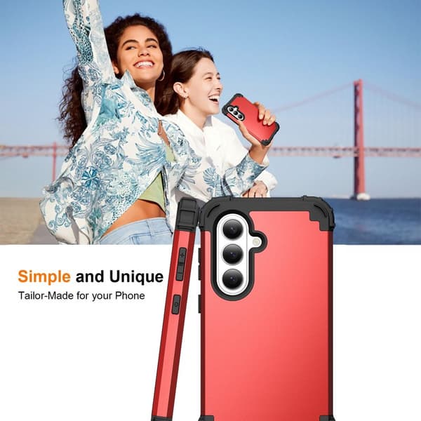 Mobilskal för Samsung Galaxy S26 Stöttålig PC + TPU - Röd