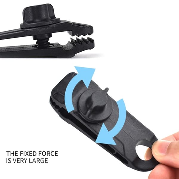 [5-pack] Utomhustält Presenning Vindtät Fast Spänne klämma - Röd