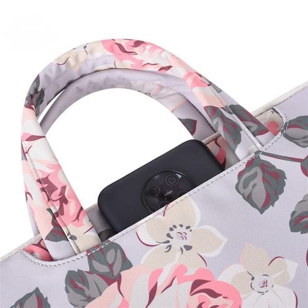 CANVASARTISAN Computer sleeve 15" Floral - Blå Blå