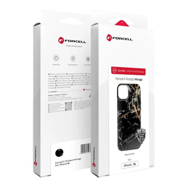 Forcell Mobilskal till iPhone 15 MagSafe F-Protect Mirage Svart