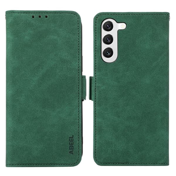 ABEEL Samsung Galaxy S23+ Plånboksfodral Konstläder RFID-Skydd Grön