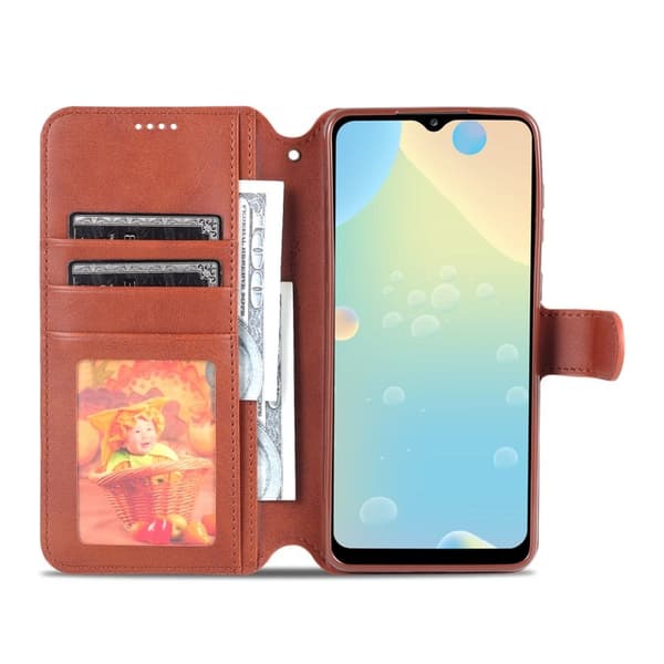 AZNS Samsung Galaxy A53 5G Plånboksfodral Konstläder - Brun
