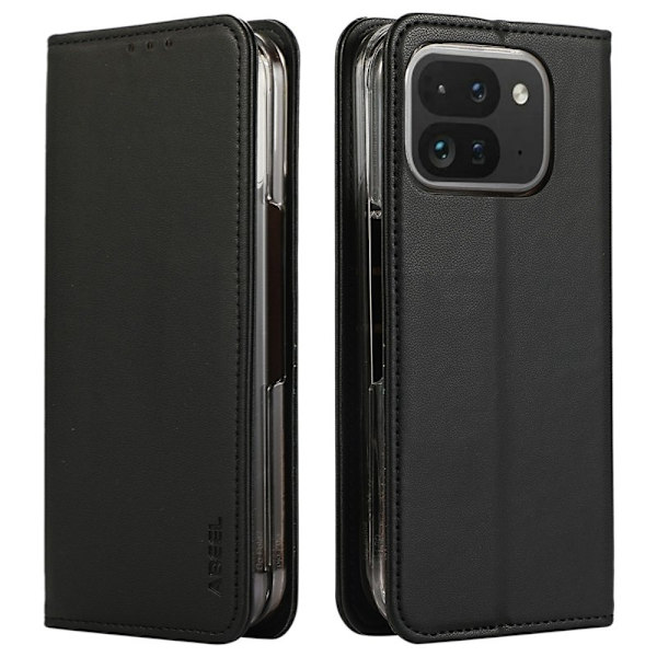 ABEEL Google Pixel 10 Pro Plånboksfodral RFID-Skydd Konstläder Svart