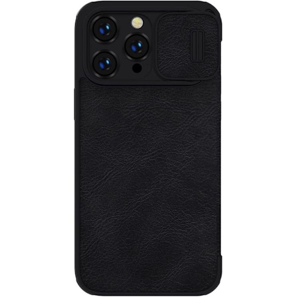 Nillkin iPhone 14 Pro Max Plånboksfodral QinPro Läder - Svart Svart