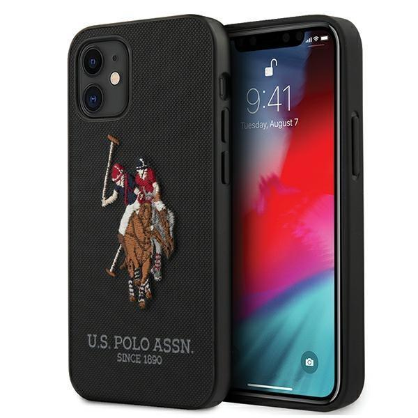 US Polo Polo Embroidery Collection Skal iPhone 12 mini - Musta Black