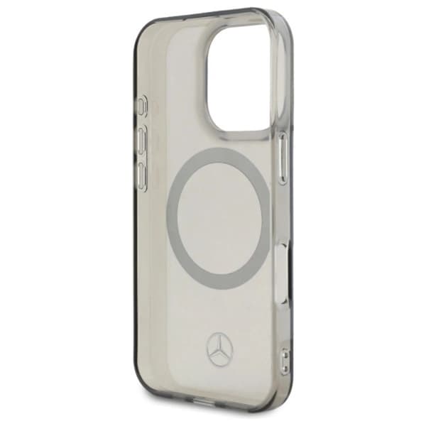 Mercedes telefontaske til iPhone 16 Pro Max Magsafe Trykt Logo - Sort Black