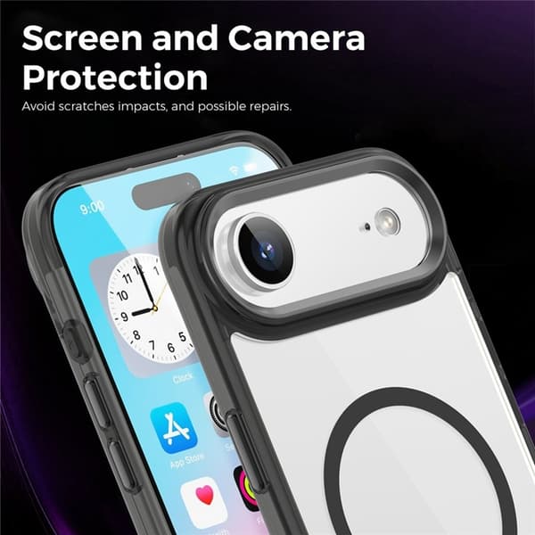 Mobilskal till iPhone Air MagSafe TPU+PC - Svart Svart