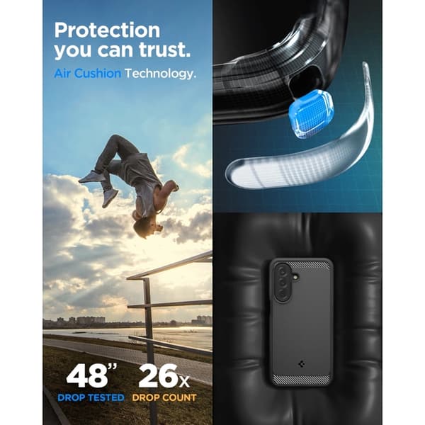 Spigen Mobilskal För Galaxy A27 Rugged Armor - Matte Svart Svart