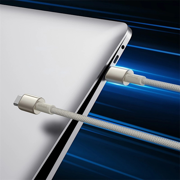 Baseus USB-C till USB-C kabel 100W 1m Tungsten Gold - Guld
