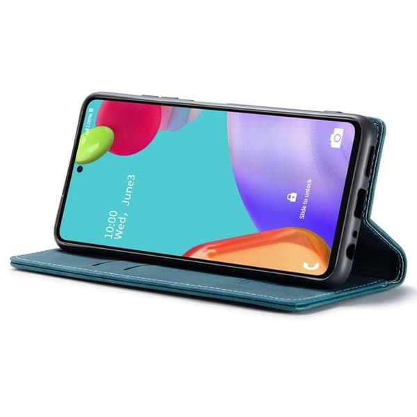 CASEME Plånboksfodral Konstläder för Samsung Galaxy A52 5G - Blå