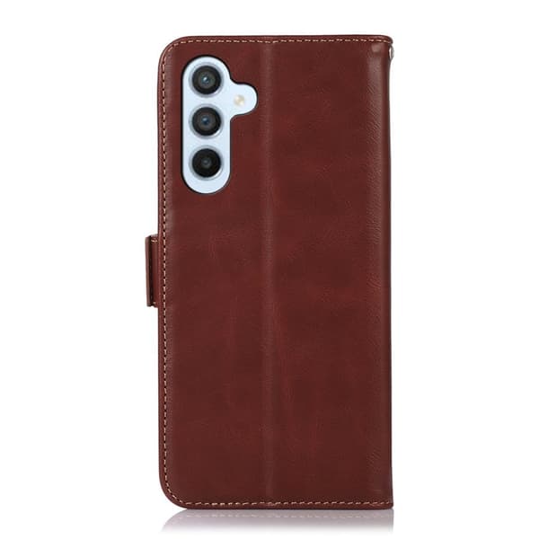 Samsung Galaxy S26 / S26 Pro Plånboksfodral RFID Skydd Äkta Läder - Brun