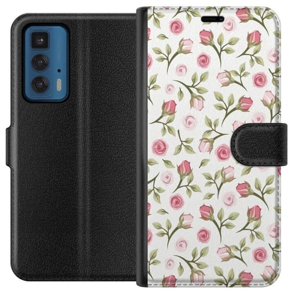 Plånboksfodral till Motorola Edge 20 Pro med Blommigt
