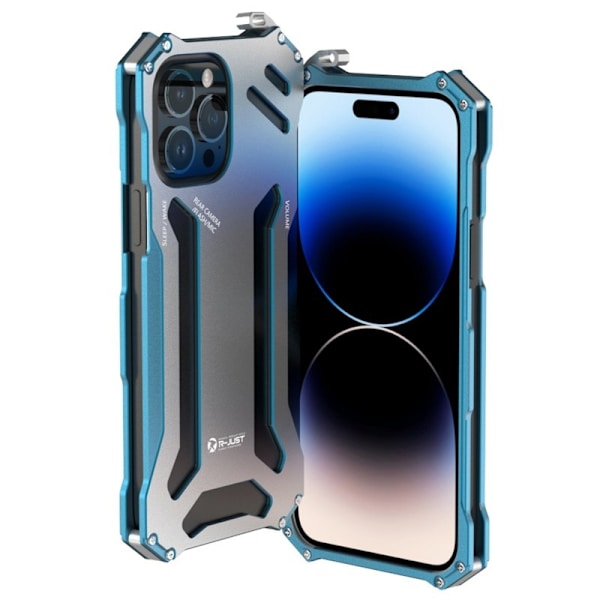 R-JUST Mobilskal till iPhone 14 Pro Max Metall Shockproof Blå