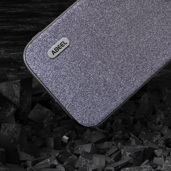 ABEEL Mobilskal till iPhone 14 Pro Max PU Läder Shockproof Glitter Svart