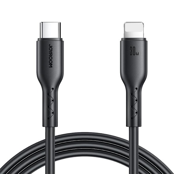 Joyroom USB-C till Lightning kabel Flash-Charge 1m - Svart Svart