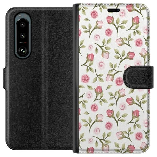 Plånboksfodral till Sony Xperia 5 III med Blommigt