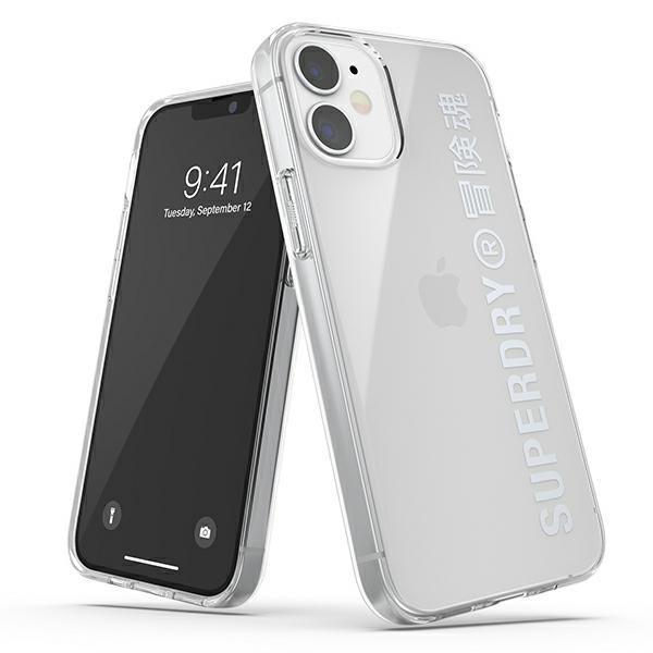 SuperDry Snap Clear Skal iPhone 12 mini - Silver