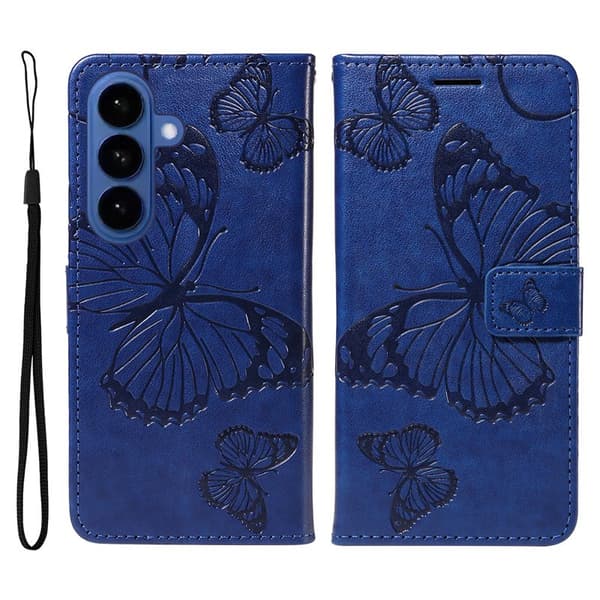 Plånboksfodral för Samsung Galaxy S26 Plus Konstläder Ställ - Blå