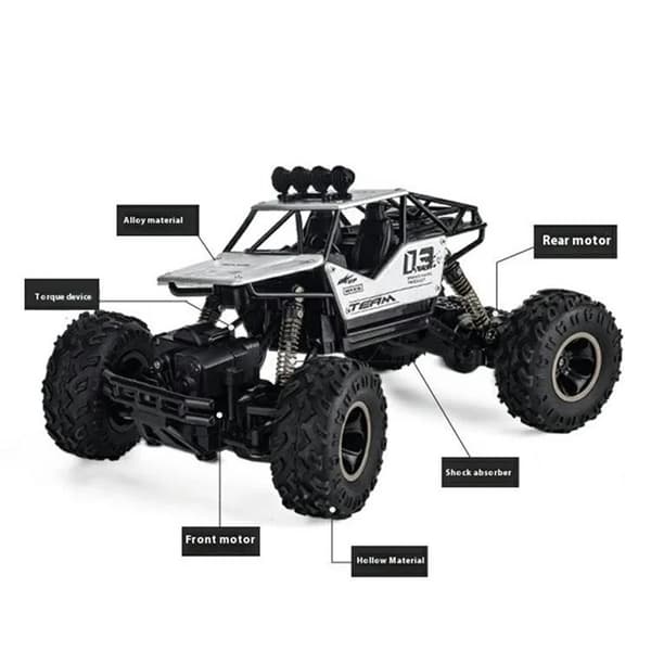 RC Lastbil Legering Rock Crawler Klättring Bil Leksak - Guld