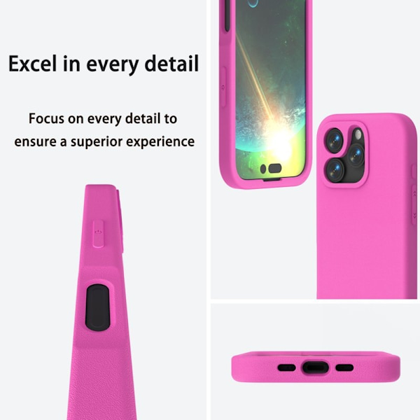 Mobilskal till iPhone 16 Pro Max Shockproof EVA - Rosa Rosa