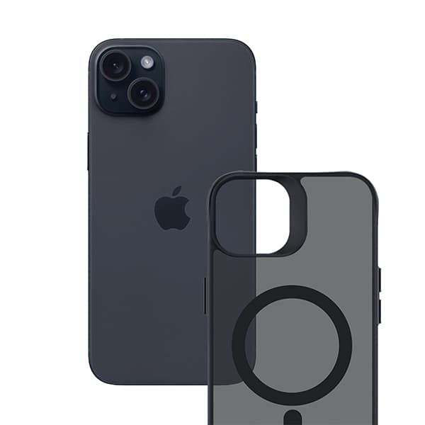 3MK Mobilskal till iPhone 15 Plus MagSafe Smoke - Svart