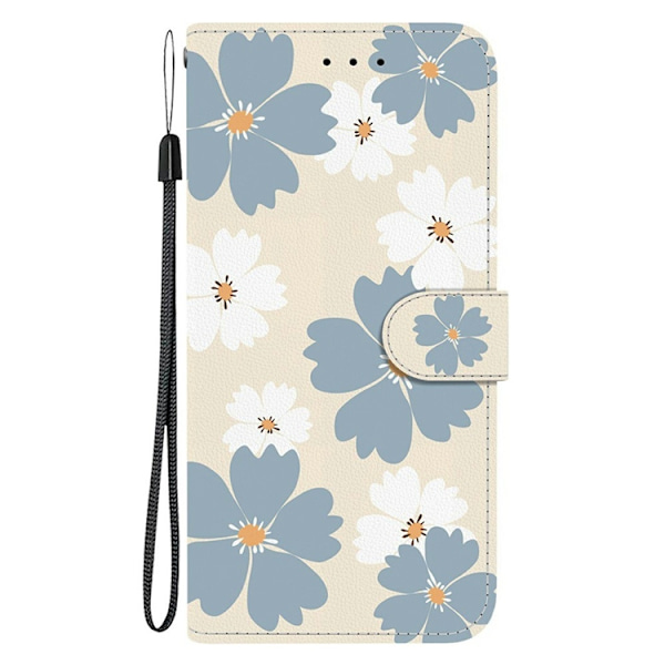 Sony Xperia 10 VII Konstläder Plånboksfodral Pattern Printing - Daisy Blå