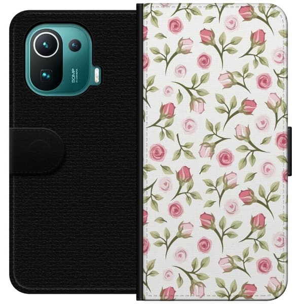 Plånboksfodral till Xiaomi Mi 11 Pro med Blommigt