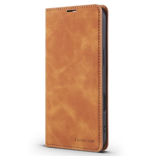 FORWENW iPhone Air Plånboksfodral Konstläder - Brun