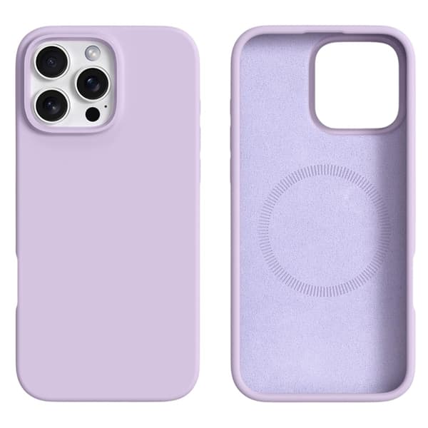 Mobilskal till iPhone 16 Pro Max MagSafe Silikon Liquid - Lila Lila