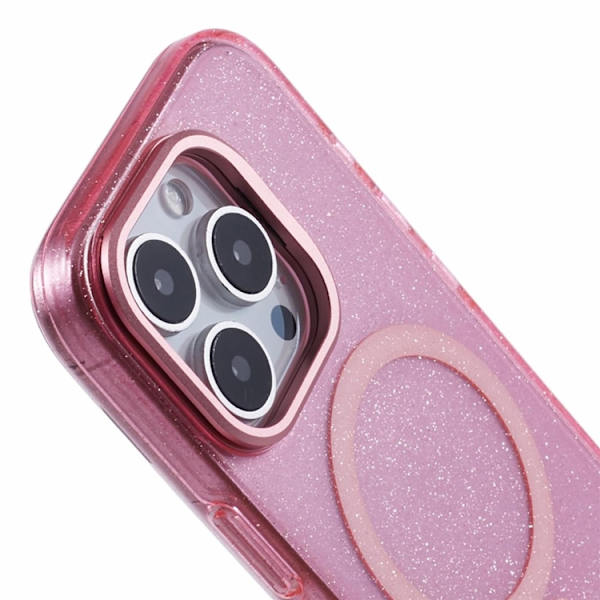 KIGC Mobilskal till iPhone 16 Pro Max MagSafe Epoxy Kickstand - Rosa Rosa