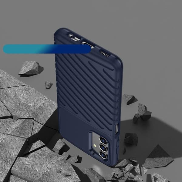 Thunder Flexible Armored Skal Galaxy A13 5G - Blå Blå
