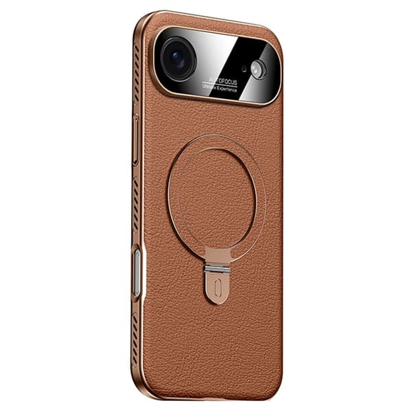Mobilskal till iPhone Air MagSafe Kickstand Electroplated Cooling - Brun Brun