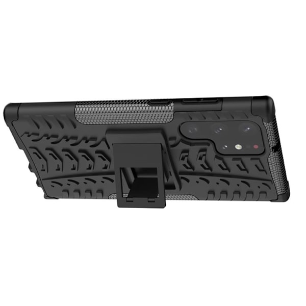 Tire Texture Kickstand Skal Galaxy S22 Ultra 5G - Svart Svart