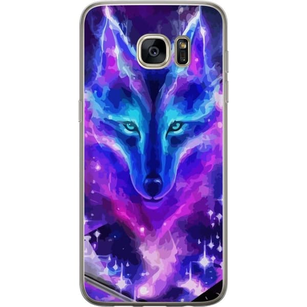 Mobilcover til Samsung Galaxy S7 edge med Neon Ulv