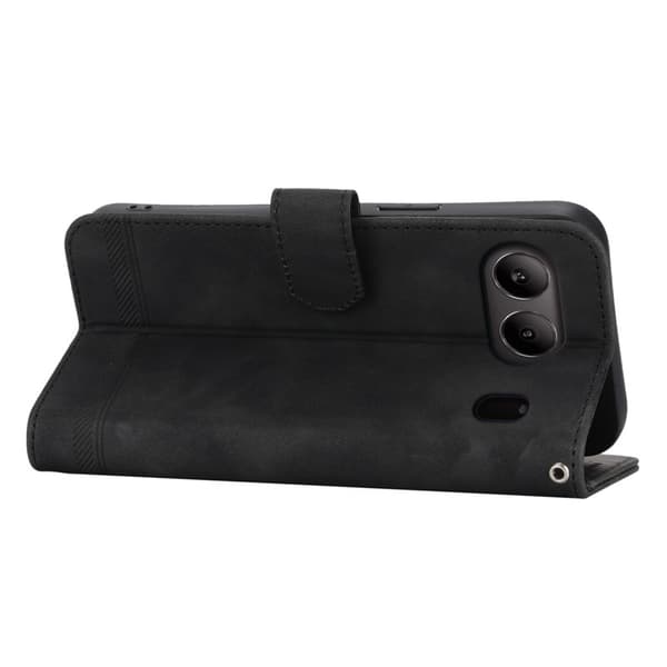 DIERFENG DF-03 Plånboksfodral för OnePlus Nord 4 Konstläder - Svart