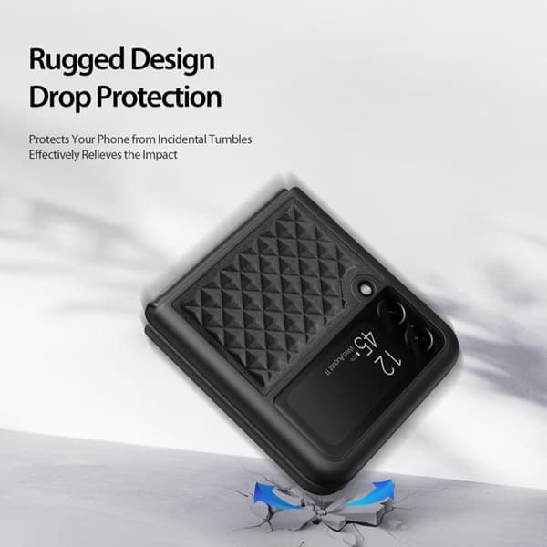 DUX DUCIS Galaxy Z Flip 4 -kuori Venice - Musta Black