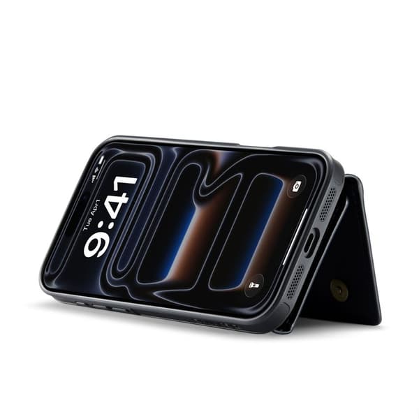 DG.MING M5 Series Mobilskal till iPhone 17 Pro Magnetiskt Konstläder Svart